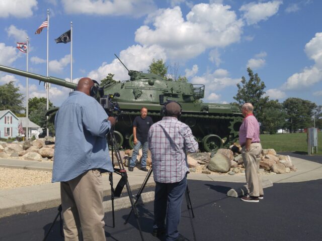 August 2016 Being interviewed by TV station from LTC Kettles home town.