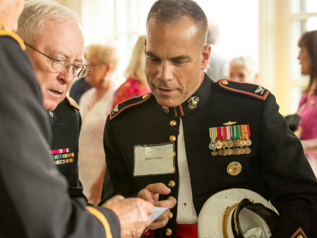 Dinner - LTC Straffon and Col John Adams