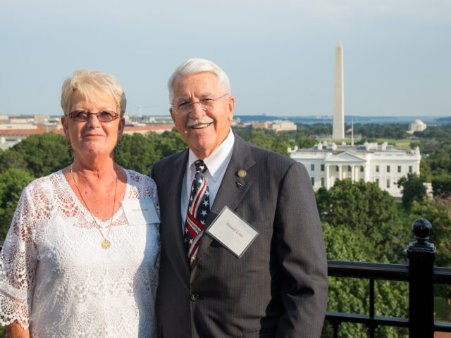 Dinner - Martha & Donald Long. He was the pilot of the Huey that got shot down on 5-15-67.