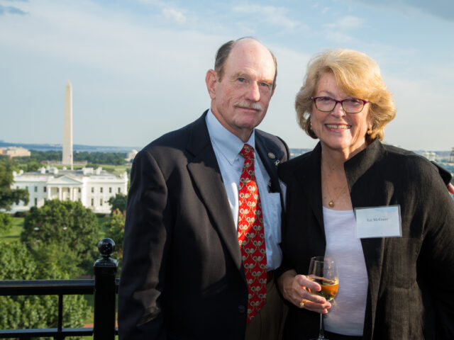 Dinner - McGuire & wife Liz. He was a gunship pilot on 5-15-67.