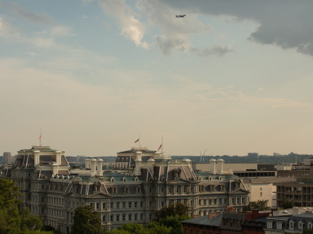 Dinner - View from the 15th floor of the Hay Adams.