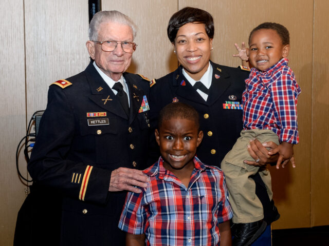 Hotel Reception - LTC Kettles, Capt Young and her two sons