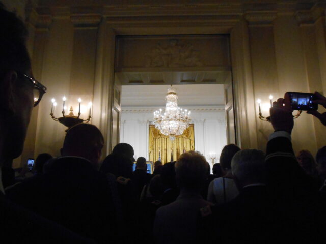 White House - Chandlier in the room where the ceremony is to be held